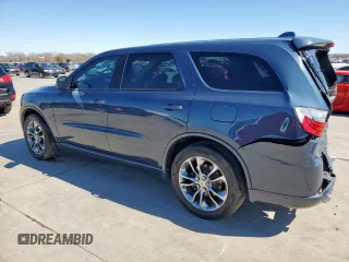 2019 Dodge Durango GT Plus with VIN 1C4RDHDG5KC806483, listed as a Copart auction lot 47853555 with 93,895 mi miles and Salvage Title. Bid and sale history available at carsss.com. Image 2.