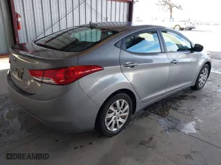 2012 Hyundai Elantra GLS PZEV with VIN KMHDH4AE5CU235756, listed as a IAAI auction lot 41312506 with 118,621 mi miles. Bid and sale history available at carsss.com. Image 4.
