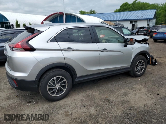 2024 Mitsubishi Eclipse Cross ES with VIN JA4ATUAAXRZ006465, listed as a Copart auction lot 56857195 with 10,065 mi miles and Salvage title. Bid and sale history available at DreamBid. Image 3.