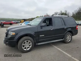 2007 Ford Expedition Limited with VIN 1FMFU20537LA80243, listed as a Copart auction lot 57122995 with 135,077 mi miles and Salvage title. Bid and sale history available at DreamBid. Image 1.