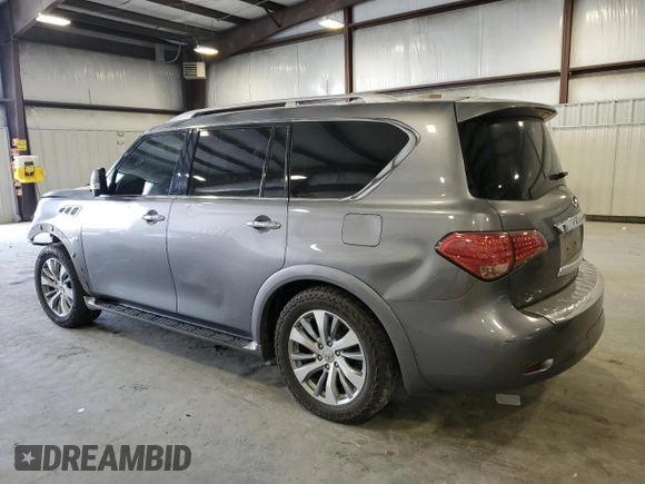 2015 Infiniti QX80 with VIN JN8AZ2NE1F9082792, listed as a Copart auction lot 48997125 with 128,947 mi miles and Salvage Title. Bid and sale history available at carsss.com. Image 2.
