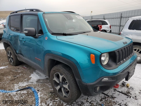 2021 Jeep Renegade Trailhawk with VIN ZACNJDC13MPM30939, listed as a Copart auction lot 45685485 with 12,696 mi miles and Salvage Title. Bid and sale history available at carsss.com. Image 4.