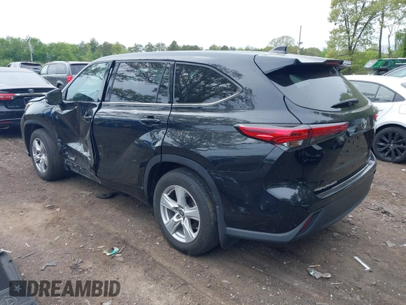 2022 Toyota Highlander LE with VIN 5TDBZRBH6NS194608, listed as a IAAI auction lot 42258410 with 92,047 mi miles and . Bid and sale history available at DreamBid. Image 3.
