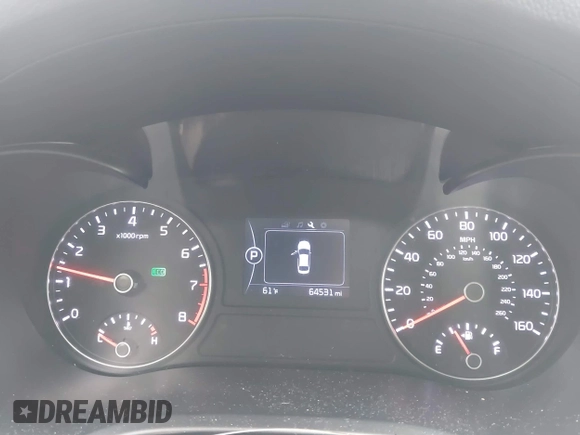 2018 Kia Optima LX with VIN 5XXGT4L34JG189030, listed as a IAAI auction lot 42367968 with 64,531 mi miles and . Bid and sale history available at DreamBid. Image 7.