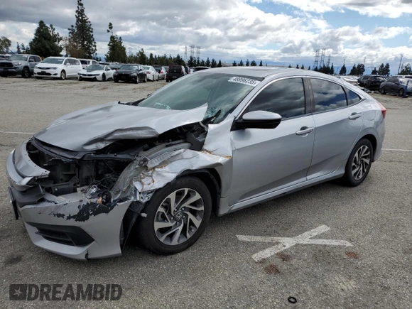 2018 Honda Civic Sedan EX with VIN 2HGFC2F72JH581873, listed as a Copart auction lot 48996235 with 109,440 mi miles and Salvage Title. Bid and sale history available at carsss.com. Image 1.
