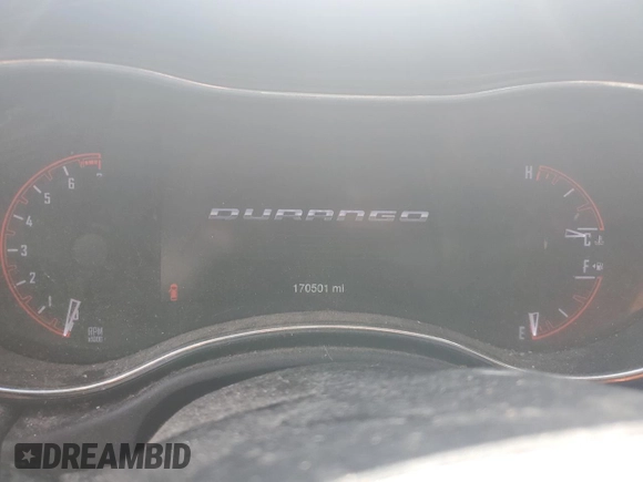 2018 Dodge Durango SXT with VIN 1C4RDHAG0JC100749, listed as a Copart auction lot 58672015 with 170,501 mi miles and Clean title. Bid and sale history available at DreamBid. Image 9.