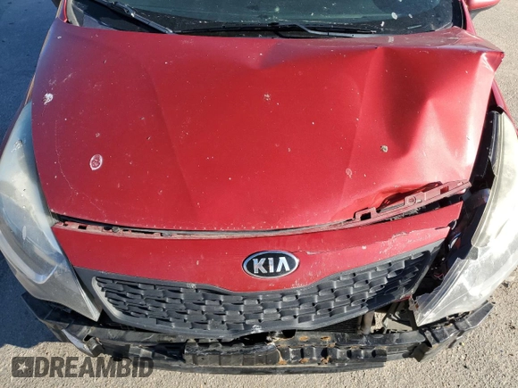 2015 Kia Rio LX with VIN KNADM4A37F6463794, listed as a Copart auction lot 46858735 with 164,081 mi miles and Salvage Title. Bid and sale history available at carsss.com. Image 12.