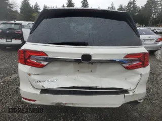 2018 Honda Odyssey EX-L with VIN 5FNRL6H75JB112153, listed as a Copart auction lot 51984465 with 156,082 mi miles and Salvage Title. Bid and sale history available at carsss.com. Image 6.