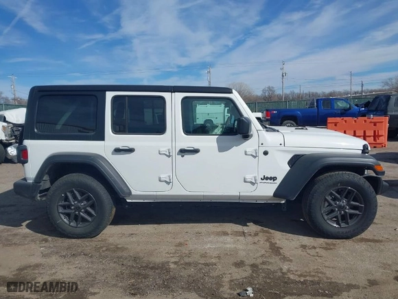 2024 Jeep Wrangler Sport S with VIN 1C4PJXDN4RW300936, listed as a IAAI auction lot 41671073 with 6,195 mi miles. Bid and sale history available at carsss.com. Image 14.