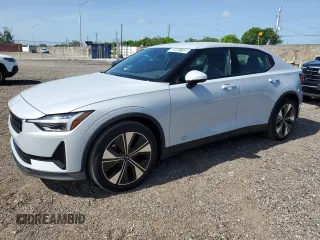 2023 Polestar 2 z VIN YSMEG3KA6PL127292, wystawiony jako Copart lot #58954155 z przebiegiem 22 271 mil mil oraz Szkoda całkowita • Salvage title. Historia ofert i sprzedaży dostępna na DreamBid. Obrazek 1.