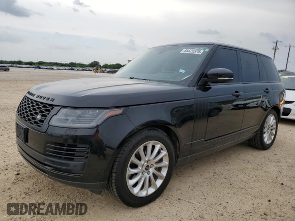 2019 Land Rover Range Rover HSE with VIN SALGS2SV3KA550702, listed as a Copart auction lot 55620575 with 92,150 mi miles and Clean Title. Bid and sale history available at DreamBid. Image 1.