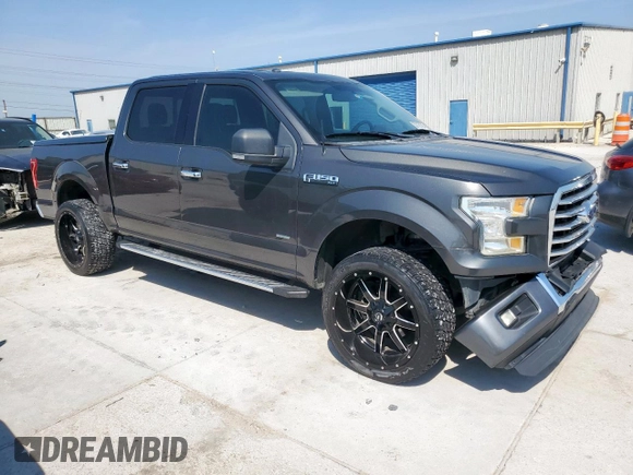 2015 Ford F-150 XL with VIN 1FTEW1CG3FKE36292, listed as a Copart auction lot 53103795 with 150,536 mi miles and Salvage Title. Bid and sale history available at carsss.com. Image 4.