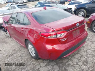2022 Toyota Corolla Hybrid LE with VIN JTDEAMDE3NJ055141, listed as a IAAI auction lot 41625450 with 1 mi miles. Bid and sale history available at carsss.com. Image 3.