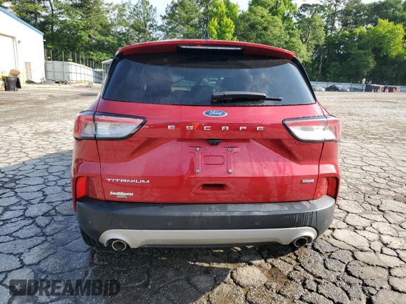 2021 Ford Escape Titanium Hybrid with VIN 1FMCU0DZ7MUB20799, listed as a Copart auction lot 58835735 with 37,767 mi miles and Salvage title. Bid and sale history available at DreamBid. Image 6.