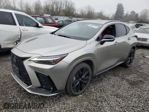 2023 Lexus NX with VIN JTJKKCFZ0P2014650, listed as a Copart auction lot 43068965 with 31,681 mi miles and Salvage Title. Bid and sale history available at carsss.com. Image 1.