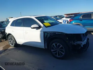 2022 Audi Q5 S line Premium Plus with VIN WA1EAAFY7N2116498, listed as a IAAI auction lot 42077807 with 24,996 mi miles and . Bid and sale history available at DreamBid. Image 14.