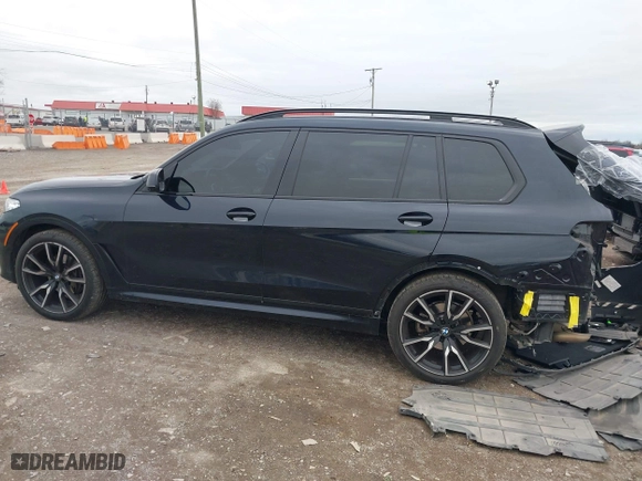 2022 BMW X7 xDrive40i with VIN 5UXCW2C08N9L13169, listed as a IAAI auction lot 41726947 with 59,752 mi miles. Bid and sale history available at carsss.com. Image 15.