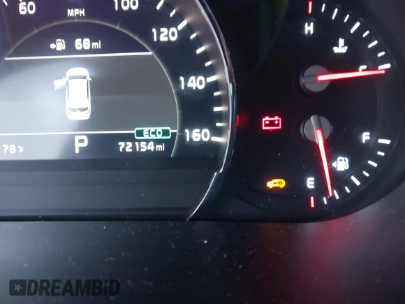 2020 Kia Sorento EX V6 with VIN 5XYPH4A52LG707253, listed as a IAAI auction lot 41201693 with 72,154 mi miles. Bid and sale history available at carsss.com. Image 15.