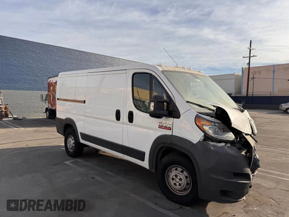 2018 Ram ProMaster Cargo with VIN 3C6TRVAG5JE147460, listed as a Copart auction lot 80108494 with Not Provided miles and Clean Title. Bid and sale history available at DreamBid. Image 1.