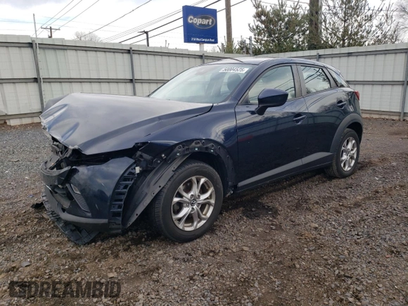 2018 Mazda CX-3 Sport with VIN JM1DKFB78J0315770, listed as a Copart auction lot 50004525 with 94,301 mi miles and Salvage Title. Bid and sale history available at DreamBid. Image 1.