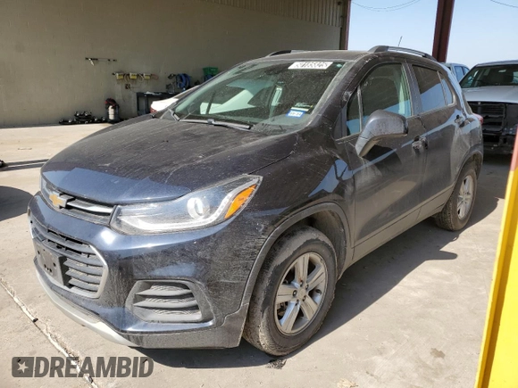 2022 Chevrolet Trax LT with VIN KL7CJPSM9NB534903, listed as a Copart auction lot 50185825 with 47,998 mi miles and Clean Title. Bid and sale history available at carsss.com. Image 1.