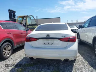 2020 Infiniti Q50 Edition 30 with VIN JN1EV7APXLM202808, listed as a IAAI auction lot 41988781 with 85,233 mi miles and . Bid and sale history available at DreamBid. Image 16.