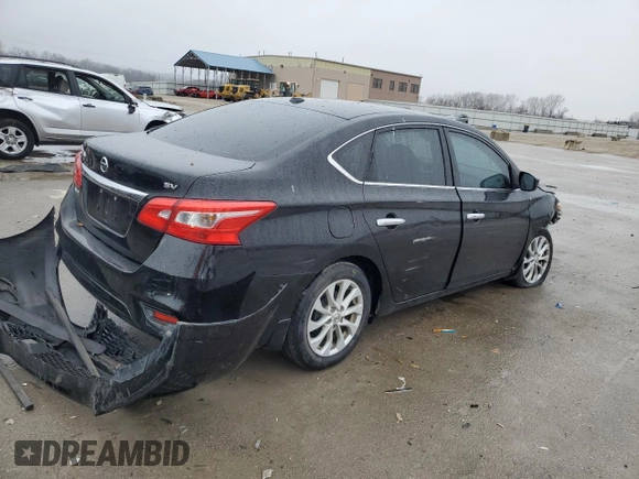 2018 Nissan Sentra SV with VIN 3N1AB7AP3JY210685, listed as a Copart auction lot 86645524 with 49,684 mi miles and Salvage Title. Bid and sale history available at DreamBid. Image 3.