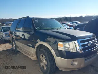 2008 Ford Expedition Eddie Bauer z VIN 1FMFU17568LA02847, wystawiony jako IAAI lot #41291741 z przebiegiem 194 795 mil mil oraz . Historia ofert i sprzedaży dostępna na DreamBid. Obrazek 1.