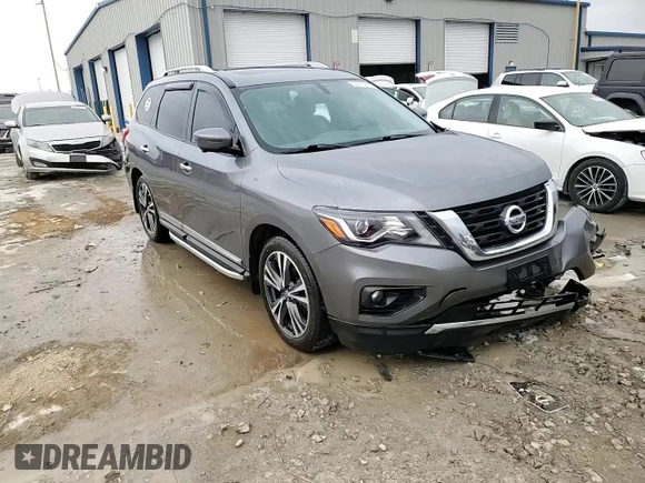 2020 Nissan Pathfinder Platinum with VIN 5N1DR2DM0LC634911, listed as a Copart auction lot 50575835 with 80,597 mi miles and Salvage title. Bid and sale history available at DreamBid. Image 15.