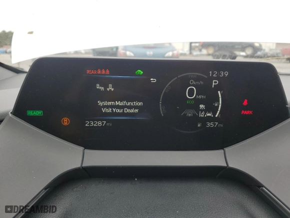 2024 Toyota Prius LE with VIN JTDACAAU6R3018808, listed as a Copart auction lot 43353775 with 23,287 mi miles and Salvage Title. Bid and sale history available at carsss.com. Image 9.