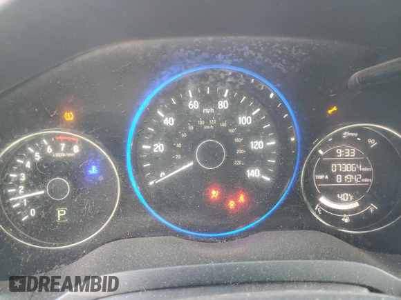 2016 Honda HR-V EX-L w/Navi with VIN 3CZRU6H78GM707218, listed as a Copart auction lot 48629765 with 73,864 mi miles and Salvage Title. Bid and sale history available at carsss.com. Image 9.