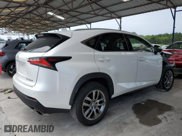 2016 Lexus NX 200t with VIN JTJBARBZ9G2072753, listed as a Copart auction lot 62643065 with 82,264 mi miles and Salvage title. Bid and sale history available at DreamBid. Image 3.