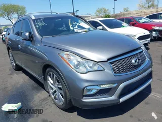 2016 Infiniti QX50 z VIN JN1BJ0RP6GM230993, wystawiony jako IAAI lot #42121546 z przebiegiem 118 406 mil mil oraz . Historia ofert i sprzedaży dostępna na DreamBid. Obrazek 1.