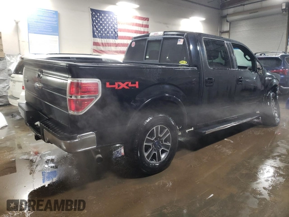 2011 Ford F-150 Lariat with VIN 1FTFW1E61BFB89740, listed as a Copart auction lot 45482805 with 142,851 mi miles and Salvage Title. Bid and sale history available at carsss.com. Image 3.