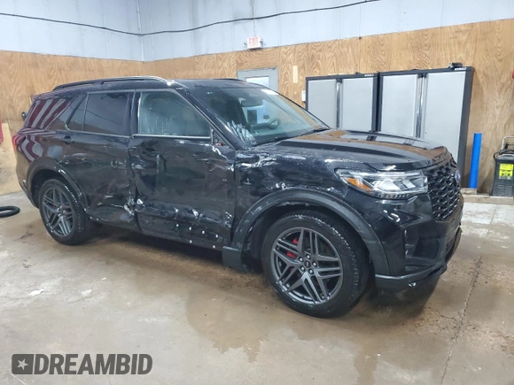 2025 Ford Explorer ST-Line z VIN 1FMUK8KH8SGA07538, wystawiony jako Copart lot #50768235 z przebiegiem 3 245 mil mil oraz Czysty tytuł • Clean title. Historia ofert i sprzedaży dostępna na DreamBid. Obrazek 4.