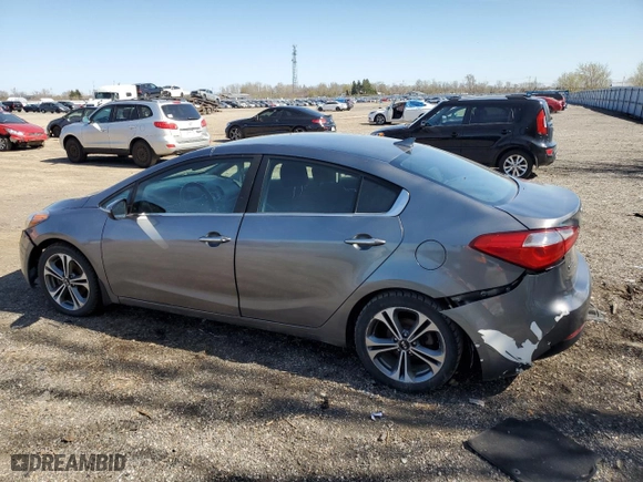 2016 Kia Forte EX with VIN KNAFX4A82G5595252, listed as a Copart auction lot 89169015 with 92,271 mi miles and Salvage Title. Bid and sale history available at carsss.com. Image 2.