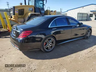 2018 Mercedes-Benz S 63 AMG with VIN WDDUG8JB0JA361449, listed as a Copart auction lot 50088175 with 41,420 mi miles and Salvage Title. Bid and sale history available at DreamBid. Image 3.