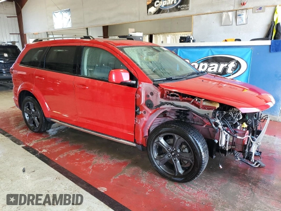 2018 Dodge Journey Crossroad z VIN 3C4PDDGG7JT504126, wystawiony jako Copart lot #55911855 z przebiegiem 107 564 mil mil oraz Szkoda całkowita • Salvage title. Historia ofert i sprzedaży dostępna na DreamBid. Obrazek 4.