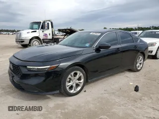 2023 Honda Accord Sedan LX with VIN 1HGCY1F29PA031001, listed as a Copart auction lot 88730025 with 23,261 mi miles and Salvage Title. Bid and sale history available at carsss.com. Image 1.