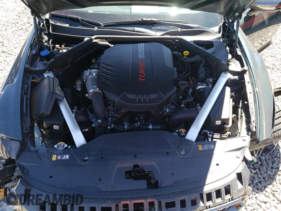 2023 Kia Stinger GT2 with VIN KNAE55LC0P6135476, listed as a Copart auction lot 66336024 with 0 mi miles and Salvage Title. Bid and sale history available at carsss.com. Image 11.