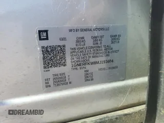 2021 Chevrolet Traverse LS with VIN 1GNERFKW8MJ193604, listed as a Copart auction lot 77136114 with 61,366 mi miles and Salvage Title. Bid and sale history available at carsss.com. Image 12.