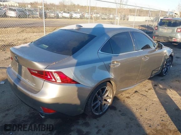 2015 Lexus IS 250 with VIN JTHCF1D2XF5029660, listed as a IAAI auction lot 41435411 with 82,600 mi miles and . Bid and sale history available at DreamBid. Image 4.