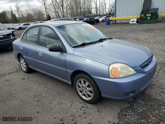 2003 Kia Rio with VIN KNADC125X36279379, listed as a Copart auction lot 50389895 with 0 mi miles and Clean Title. Bid and sale history available at carsss.com. Image 4.