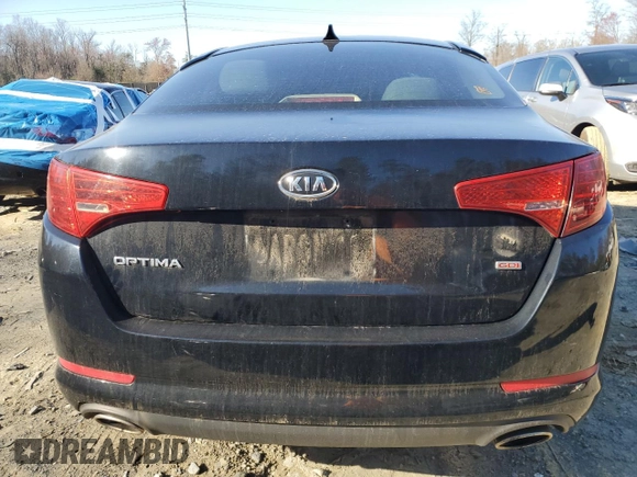2011 Kia Optima LX with VIN KNAGM4A74B5074854, listed as a Copart auction lot 49047415 with 186,404 mi miles and Salvage Title. Bid and sale history available at carsss.com. Image 6.