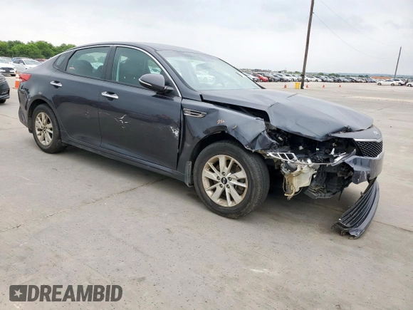 2017 Kia Optima LX with VIN KNAGT4L38H5155488, listed as a Copart auction lot 55551865 with 165,965 mi miles and Salvage title. Bid and sale history available at DreamBid. Image 4.