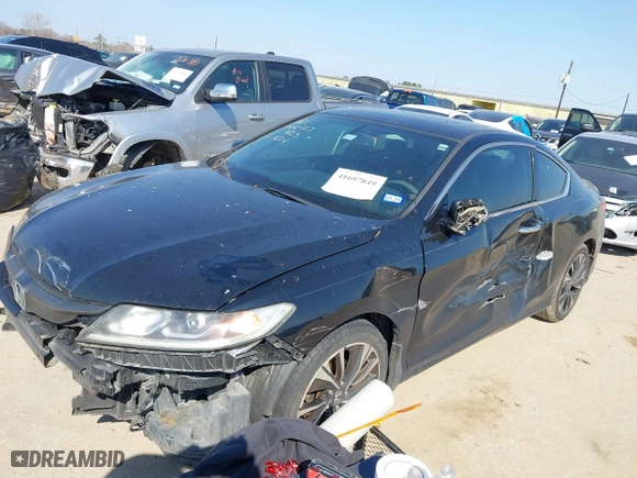 2017 Honda Accord Coupe EX-L V6 with VIN 1HGCT2B82HA005145, listed as a IAAI auction lot 41697849 with 107,993 mi miles. Bid and sale history available at carsss.com. Image 18.