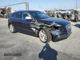 2015 Audi SQ5 Premium Plus with VIN WA1CGBFP8FA055723, listed as a Copart auction lot 75570984 with 0 mi miles and Salvage Title. Bid and sale history available at carsss.com. Image 4.