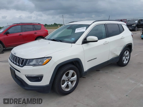 2019 Jeep Compass Latitude with VIN 3C4NJCBB9KT652088, listed as a IAAI auction lot 42162439 with 97,276 mi miles and . Bid and sale history available at DreamBid. Image 17.