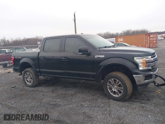 2018 Ford F-150 XL with VIN 1FTEW1E51JFC55334, listed as a IAAI auction lot 41485040 with 122,169 mi miles. Bid and sale history available at carsss.com. Image 13.