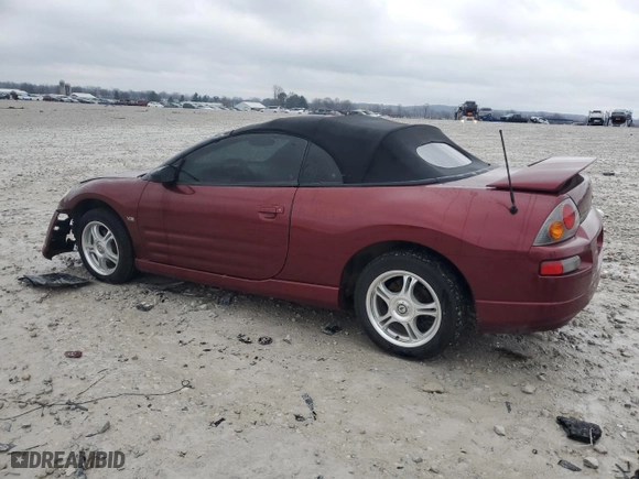 2003 Mitsubishi Eclipse GT with VIN 4A3AE55H53E102304, listed as a Copart auction lot 80962644 with 134,894 mi miles and Clean Title. Bid and sale history available at carsss.com. Image 2.